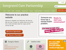 Tablet Screenshot of integratedcarepartnership.co.uk